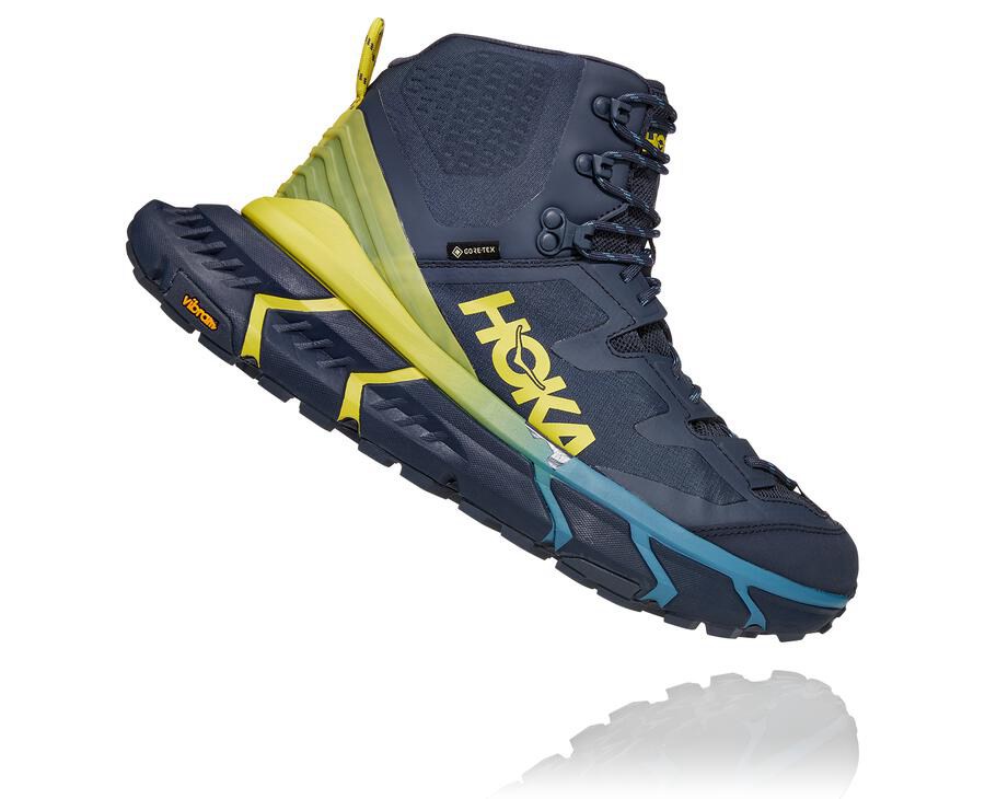 Hoka One One Mens Hiking Boots - TenNine Hike GORE-TEX - Blue - RWSN12374